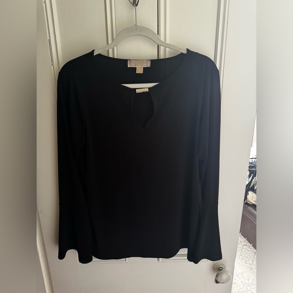 Michael Kors medium black long sleeve top.